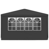 Professional Party Tent with Side Walls 4x4 m Anthracite 90 g/m² - 45-Degree Angle