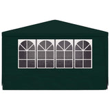 Professional Party Tent with Side Walls 4x4 m Green 90 g/m² - 45-Degree Angle
