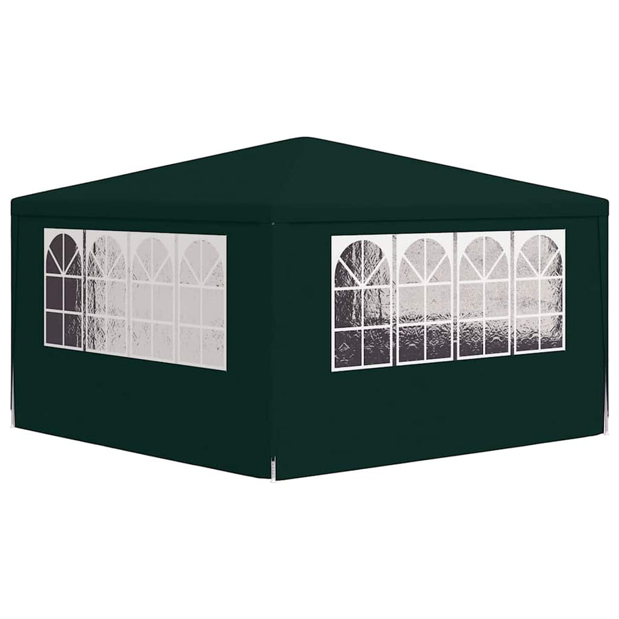 Professional Party Tent with Side Walls 4x4 m Green 90 g/m?
