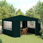 Professional Party Tent with Side Walls 4x4 m Green 90 g/m?
