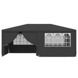 Professional Party Tent with Side Walls 4x6 m Anthracite 90 g/m² - Top-Down View