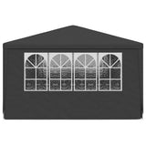 Professional Party Tent with Side Walls 4x6 m Anthracite 90 g/m?