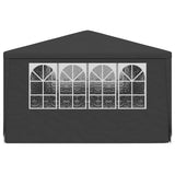 Professional Party Tent with Side Walls 4x6 m Anthracite 90 g/m² - 45-Degree Angle