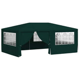 Professional Party Tent with Side Walls 4x6 m Green 90 g/m² - Front View