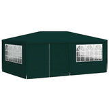 Professional Party Tent with Side Walls 4x6 m Green 90 g/m² - Side View