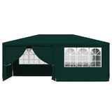Professional Party Tent with Side Walls 4x6 m Green 90 g/m² - Top-Down View