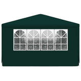 Professional Party Tent with Side Walls 4x6 m Green 90 g/m² - 45-Degree Angle