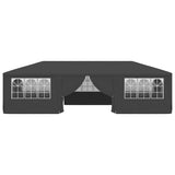 Professional Party Tent with Side Walls 4x9 m Anthracite 90 g/m?