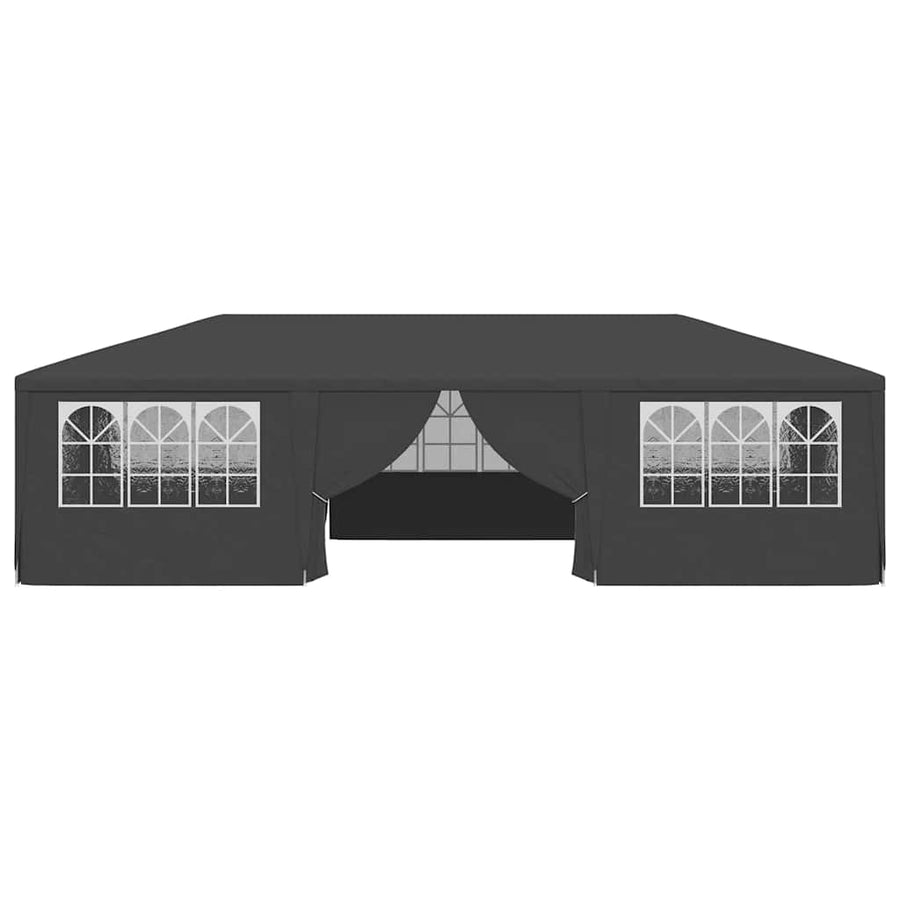 Professional Party Tent with Side Walls 4x9m Anthracite 90 g/m²