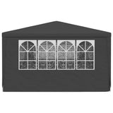 Professional Party Tent with Side Walls 4x9 m Anthracite 90 g/m?