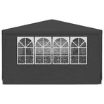Professional Party Tent with Side Walls 4x9m Anthracite 90 g/m²