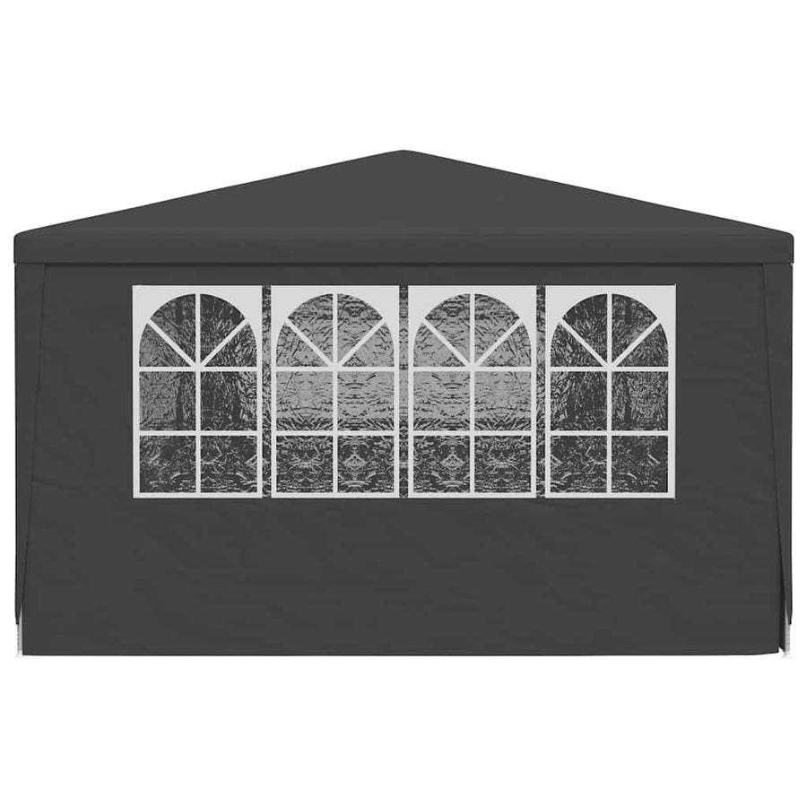 Professional Party Tent with Side Walls 4x9m Anthracite 90 g/m²