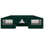 Professional Party Tent with Side Walls 4x9 m Green 90 g/m?