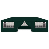Professional Party Tent with Side Walls 4x9 m Green 90 g/m² - Top-Down View