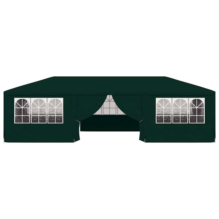 Professional Party Tent with Side Walls 4x9 m Green 90 g/m?