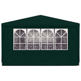 Professional Party Tent with Side Walls 4x9 m Green 90 g/m?
