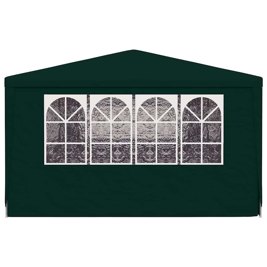Professional Party Tent with Side Walls 4x9 m Green 90 g/m?