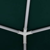 Professional Party Tent with Side Walls 4x9 m Green 90 g/m² - Close-Up Angle