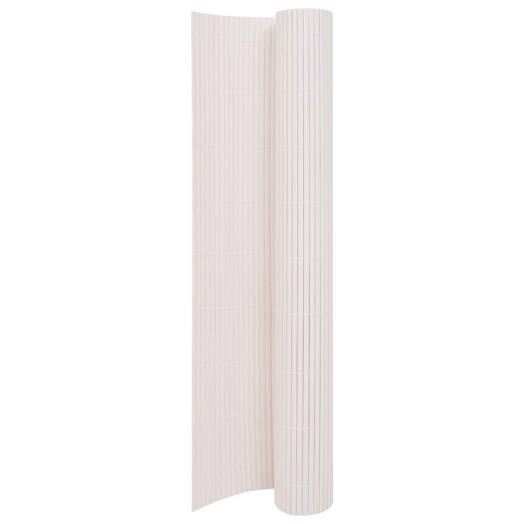 Double-Sided Garden Fence 170x300 cm White