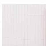 Double-Sided Garden Fence 170x300 cm White - 45-Degree Angle
