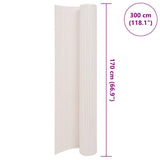 Double-Sided Garden Fence 170x300 cm White
