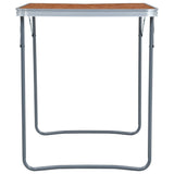 Foldable Camping Table with Metal Frame 80x60 cm