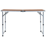 Foldable Camping Table Aluminium 120x60 cm