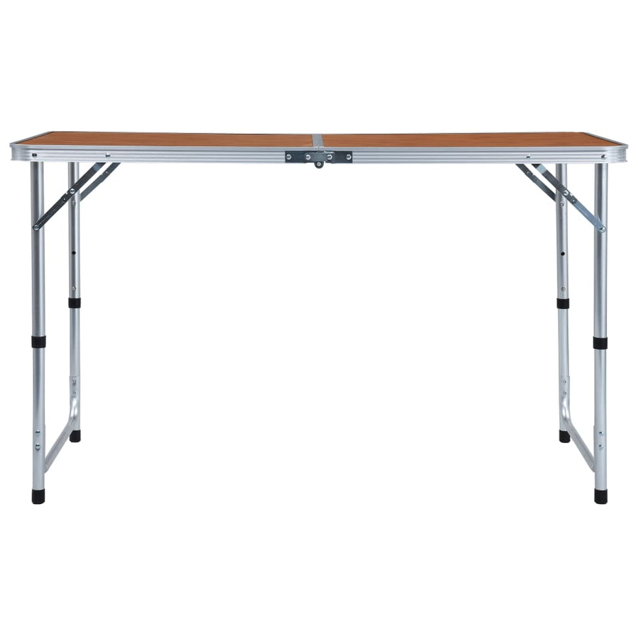 Foldable Camping Table Aluminium 120x60 cm
