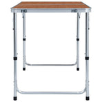 Foldable Camping Table Aluminium 120x60 cm