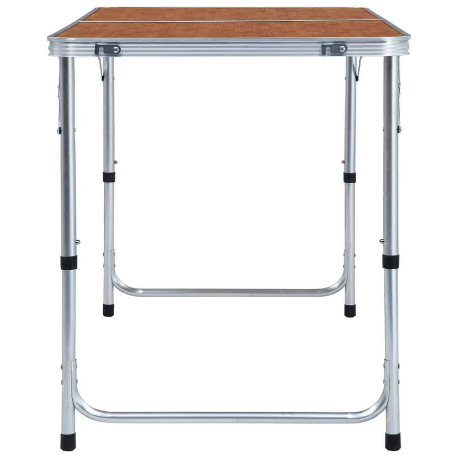 Foldable Camping Table Aluminium 120x60 cm