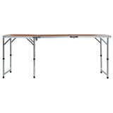 Foldable Camping Table Aluminium 180x60 cm