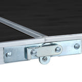 Foldable Camping Table Grey Aluminium 180x60 cm
