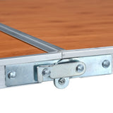 Foldable Camping Table Aluminium 240x60 cm - Rear View