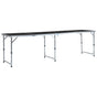 Foldable Camping Table Grey Aluminium 240x60 cm