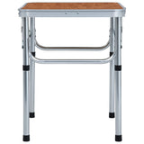 Folding Camping Table Aluminium 60x45 cm