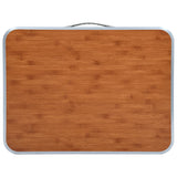 Folding Camping Table Aluminium 60x45 cm - Top-Down View