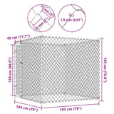 Outdoor Dog Kennel 193x193x185 cm