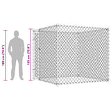 Outdoor Dog Kennel 193x193x185 cm