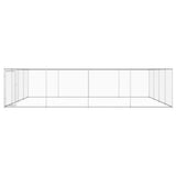 Outdoor Dog Kennel Galvanised Steel 760x760x185 cm