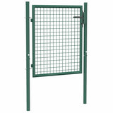 Fence Gate Steel 100x75 cm Green - Front View