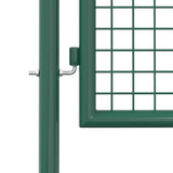Fence Gate Steel 100x75 cm Green - 45-Degree Angle
