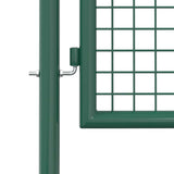 Fence Gate Steel 100x125 cm Green - 45-Degree Angle