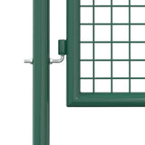 Fence Gate Steel 100x150 cm Green - 45-Degree Angle