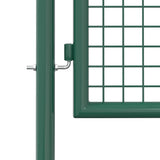 Fence Gate Steel 100x200 cm Green - 45-Degree Angle
