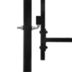 Fence Gate Woerden Double Door with Spike Top 299.5x224.5 cm