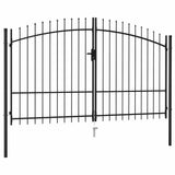 Fence Gate Woerden Double Door with Spike Top 299.5x249.5 cm