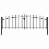 Double Door Fence Gate Woerden with Spear Top 400x174.5 cm