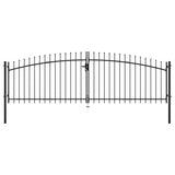 Double Door Fence Gate Woerden with Spear Top 400x199.5 cm