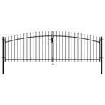 Double Door Fence Gate Woerden with Spear Top 400x199.5 cm