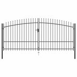 Double Door Fence Gate Woerden with Spear Top 400x224.5 cm